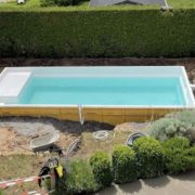 installation piscine coque terrassement